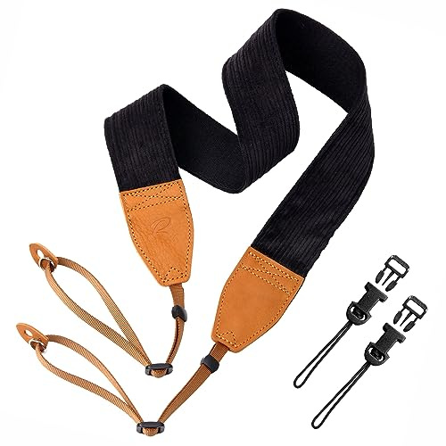 Padwa Lifestyle 2 Breiter Cord & Samt & Kork Kameragurt