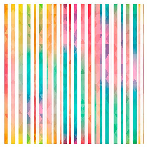 murando PREMIUM Vlies Tapete Deko Panel Fototapete Wanddeko 10 m Tapetenrolle Mustertapete Wandtapete modern design Dekoration - geometrisch bunt Streifen f-B-0171-j-a