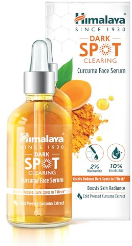 Himalaya Kurkuma-Gesichtsserum, reduziert sichtbar dunkle Flecken in 1 Woche, 30ml