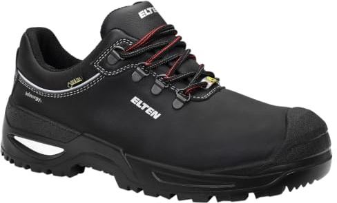 ELTEN Francesco XXSG GTX Black Low ESD S3S WR | Sicherheitsschuhe für Damen & Herren, GORE-TEX, Stahlkappe, leicht, atmungsaktiv