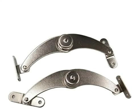 KCHYCV 2 Stück verstellbares Random Stop Uplift-Klappen-Stützscharnier, Edelstahl-Hydraulikscharnier, Schranktür-Möbelbeschläge (Color : 180 Degree 2PCS)