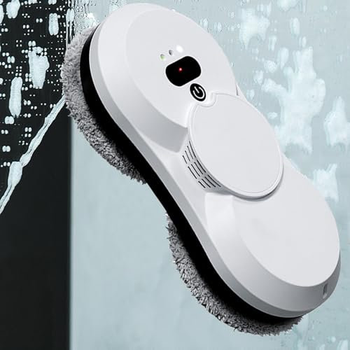 HENGCMM Window Cleaning Robot 6.2cm Ultra Slim Window Cleaner Robot Equipped with Dual Water Sprays, Remote Control Robot Window Washer for Interior/Exterior Window/Tiles/Glass Door