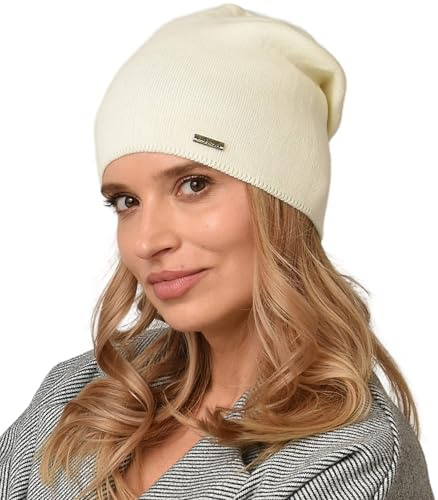 Alur Mütze Damen Beanie Wintermütze Strickmütze - Warme Elastisch Elegant Winter Mütze EKO - Weiches Garn Stilvoll Universell Warm