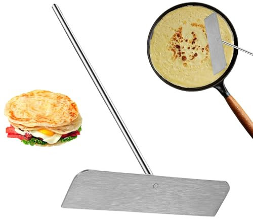 Zwxqe Utensili da cucina e gadget, robusto strumento per spalmare crêpe, pinna sicura per pancake, impugnatura staccabile, utensili da cucina, spalmatore per crêpe per uso domestico