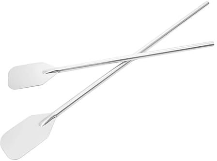 LCQSYE Kunststoff Maischepaddel Edelstahl-Rührpaddel, multifunktional, einfach zu bedienen, rostfrei, extra Langer Spatel für Kochen von Meeresfrüchten, großen Suppentöpfen Braupaddel(36Inch)