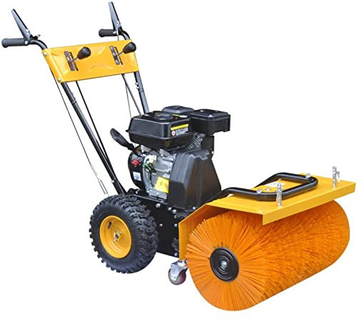 qohoio Spazzatrice a Benzina Multifunzione 6,5 HP,Prato e Giardino,Attrezzatura motorizzata per Esterni,Spazzatrice elettrica-152159