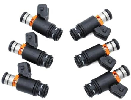OQRDVVTT Einspritzdüsen 6 Stück/Los Einspritzdüsen IWP022 Für VW AFP VR6 2.8 AES Für Euro Van Für Golf Für Jetta 805000348303 021906031D Kraftstoff Injektor