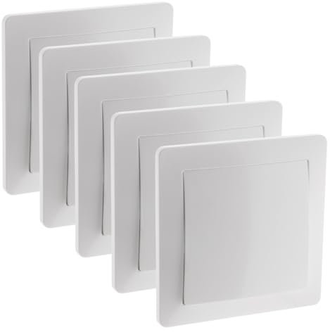 Zenitech Lot de 5 va et Vient encastrés 10A - Blanc - Orys