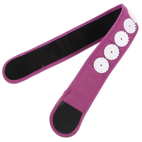 Tragbares Stirnband für Yoga, Lila, Abs Polyester, Komfortabel | Wiederverwendbare Akupressurbandage, Akupressurwickel, Nackenband, Migräne Stirnband