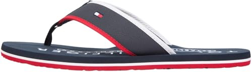 Tommy Hilfiger herr HILFIGER TUMBLE Beach SANDAL FM0FM05710 Flip Flops, BLÅ (ökenhimmel), 46, Blå ökenhimmel, 46 EU