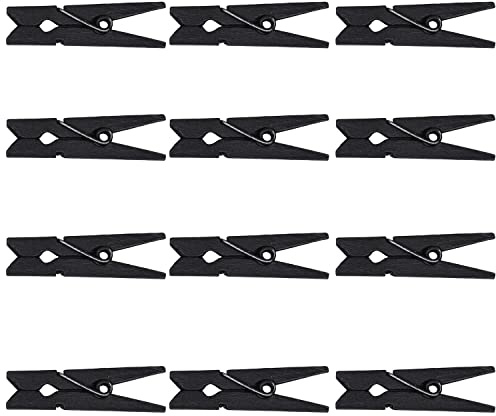 Lot de 50 mini pinces à linge en bois de 3,5 cm pour accrocher des photos, des cartes, du lavage et des fournitures artistiques - Épingles en bois pour vêtements, linge, artisanat, mariage, décoration