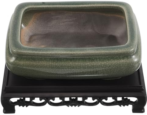 Amosfun Chinese Ceramic Planter Bowls for Bonsai Succulent Indoor Plants Vintage Style Small for Home Garden Decor