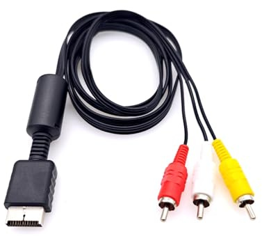 JZK 1.8m AV Kabel für PS2 PS3, AV zu RCA Composite Audio Video Kabel, TV Kabel für PlayStation 2/3