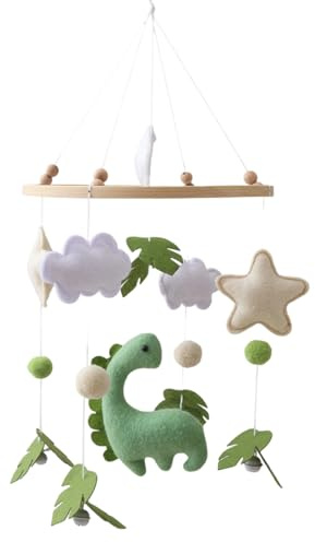 Lettino mobile per bambini,1 Pezzi,Baby Campanelli Eolici,Baby Mobile Feltro,Giostrina Culla Neonato Legno,Culla Mobile per Culla Giocattoli per Neonati,regalo per neonati e ragazze