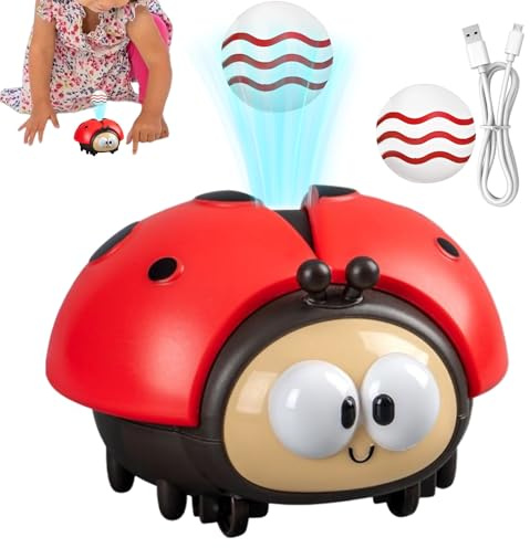 Electric Floating Ball Toy, Ladybug Educational Set, 3.74x3.35x2.76 Inches USB Charging Interactive Sphere, Engaging Learning Tool for Classroom Tutoring Kindergarten Preschool