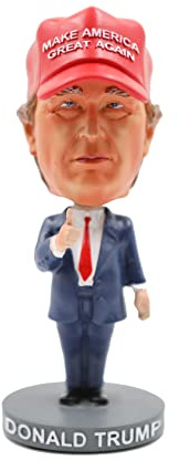Zizo usa inc President Donald T Bobblehead Figurine, American Political Souvenir Desk Decoration (4inch) （Large 6inch） (Large)