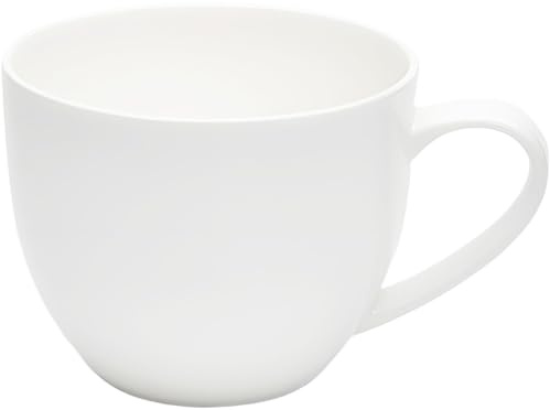 Tasses en porcelaine blanche de grande capacité pour petit déjeuner, avoine, lait, thé, soupe, tasses à café en porcelaine fine et légère avec poignée, pour milkshakes, crème glacée, céréales, jus