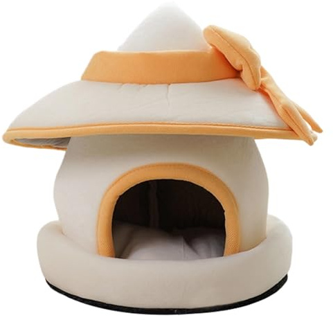 usefulbeauty Kaninchenhaus Für Innenbereich - Niedliches Winter Kaninchenhaus In Hutform,Entfernbarer Hamsterkäfig - Für Chinchilla Meerschweinchen Frettchen Igel Hühner Kätzchen Kleine Tiere Zuhause