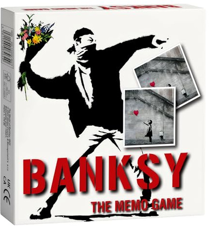 Artful Merchandise Banksy Memory Spielkarten - 40 Spielkarten, 20 Motive - Reisespiele & Kartenspiele für Kinder, Erwachsene & Senioren - Spielzeug ab 14 Jahren, Geschenkidee & Gesellschaftsspiele