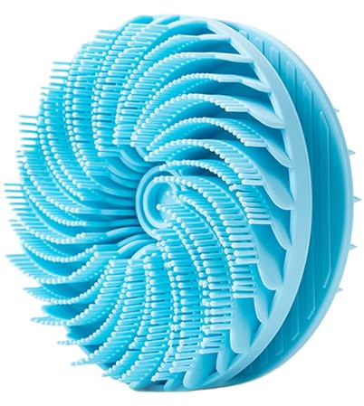 Spugna per il corpo in silicone, spugna rotante 2 in 1, alternativa alla