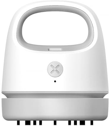 Toddmomy Aspirateur de Table, Dépoussiéreur Portable USB, Abs, Léger, pour Papier, Poussière et Poils D’Animaux, Bureau et Voiture