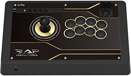 Hori Real Arcade Pro N Hayabusa Arcade Fight Stick (PS4/PS3/PC) - USB Joystick Controller - Touch Panel, Turbo Function, Button Assignment - Officially Licensed by Sony