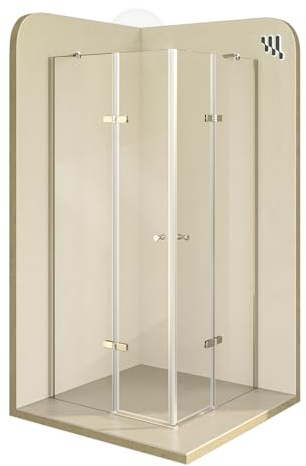 i-flair ALICE Duschkabine 70x80 cm, Eckduschkabine mit Eckeinstieg, 180 cm Höhe, 6 mm ESG Sicherheitsglas klar mit Nano-Beschichtung – DK19