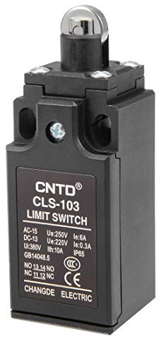sourcing map CLS-103 Limit Switch Roller Plunger 1NC+1NO for CNC Mill Laser Plasma IP65
