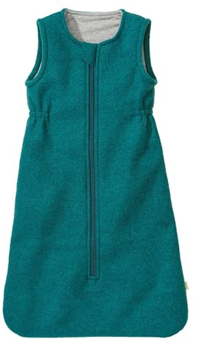 Disana WALK-SCHLAFSACK Baby & Kleinkind - 100% Bio-Merino, TOG 1.7 – atmungsaktiv, kuschelig warm – unisex Gr. 60, 80, 100 cm - nachhaltig & fair - mit Zipper - made in Germany| Pacific Gr. 2 (80 cm)