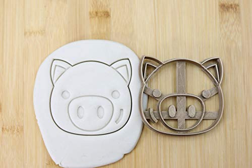 Cookie Cutter Fondant Keksstempel/Ausstechform Keksausstecher Plätzchen Schwein Kopf ca. 8cm