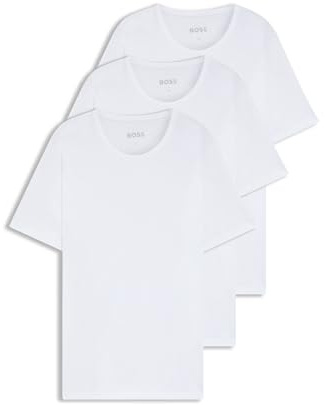 BOSS Herren Rn 3p Co T-Shirt, White 100, XL EU