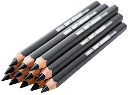 PNJB Set Of 12 Charcoal Drawing Pencils - Ideal For Sketching, Shading & Creating Various Tones And Shades For Versatile Drawing, Suitable For Artists Of All Levels, (4 PACK)