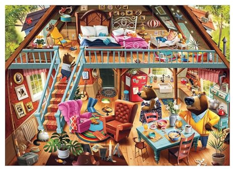 Ravensburger - Puzzle 1000 Piezas Ricitos de Oro y los Tres Osos, Adultos 70x50 cm