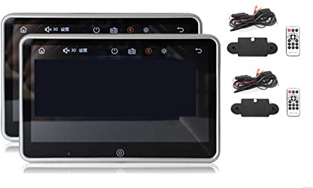 Lettore DVD portatile per lettori video per poggia Monitor for poggiatesta for auto ultrasottile da 10 pollici Lettore MP5 Link Schermo video FM HD 1080P con lettore multimediale USB / SD con schermo