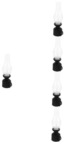 ABOOFAN 5St Retro-Petroleumlampe Kerosin-Laterne Vintage Petroleumlampe rustikale Öllampe Sturmlaterne Retro tischlampe wohnzimmerdeko bürodekoration Retro-Kerzenlampendekor alte Lampe pp
