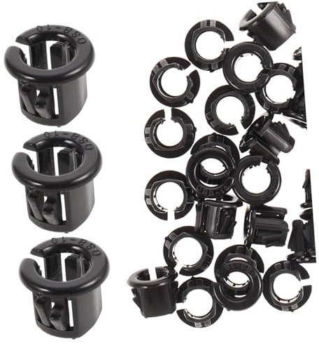 CIYODO 50pcs Snap-in Cable Bushing Grommets Osb-10, Round Panel Locking Hole Plugs, Cable Mounting Accessories for Wire Protection and Hose Management