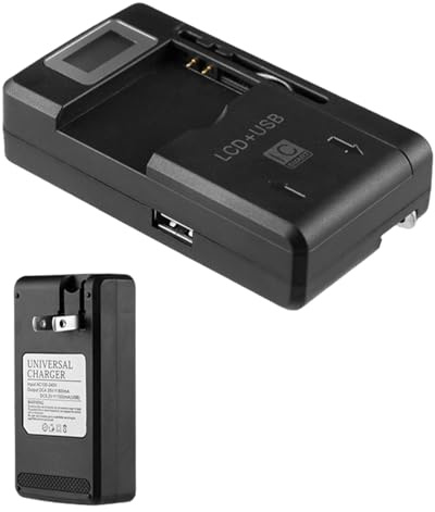 Cargador de batería para cámara Digital, Cargador de batería LCD | Cargador de batería Inteligente para cámara Digital - Cargador de teléfono móvil, Cargador USB de batería, pequeño Cargador d