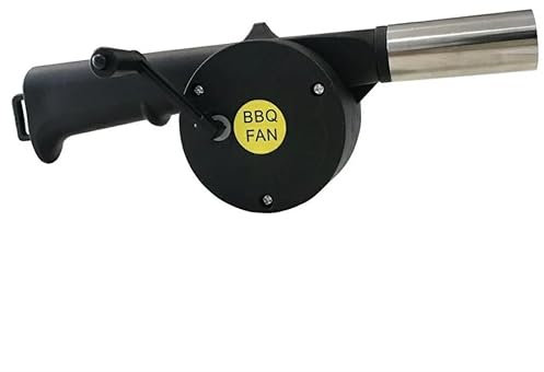 MasterCook - Soffiatore Ad Aria per Barbecue con Manovella, Ventilatore Manuale per BBQ E Camino, Accessori Barbecue Professionali per Griglia A Carbonella