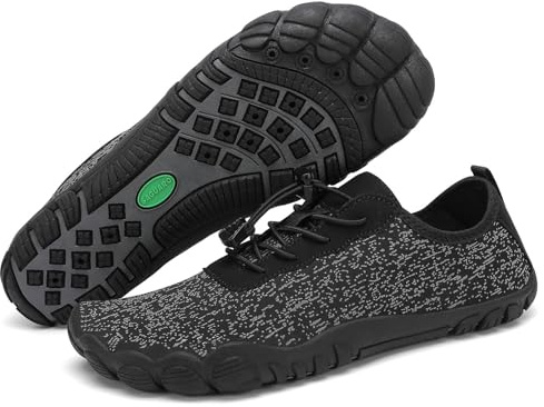 SAGUARO Homme Femme Chaussures pour Piscine et Plage Chaussons de Plongée d'eau Chaussettes Aquatiques pour Sports Nautiques Natation Surf Voile Mer Rivière, Noir Corbeau, 40 EU