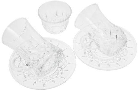 ULTECHNOVO 1 Set Tazze da Turche in Trasparente Coppa per Bevande Calde Design per Tè per Speciali Feste