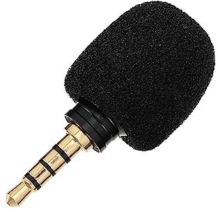 EPIGEIST Microfono Mini Portatile con Jack da Microfono per Canto Dal e Registrazione Facile da Usare e Compatto Compatibile con Smartphone e Computer