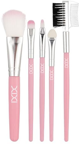 5pcs Ensemble de Pinceaux de Maquillage, outils de Maquillage pour fard à Paupières et Sourcils, Pinceaux de Maquillage