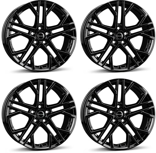 4x Oxigin llantas XV 8.5x19 ET45 5x114.3 black glossy
