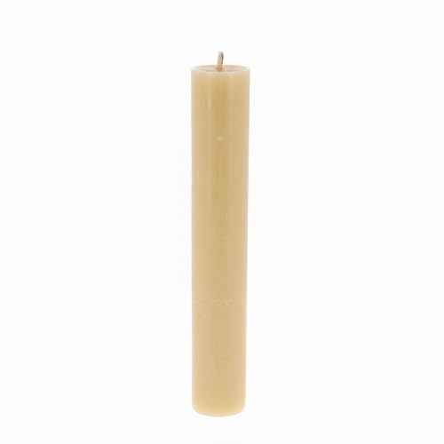 SHALOM - Candela Cero per Liturgia, Avvento E Quaresima in Cera D'api. Dimensioni 4x25 Cm
