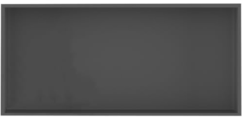 Mensola da bagno in acciaio inox da incasso, senza piastrelle, multicolore, grigio, 92 x 32 x 12,5 cm, salvaspazio, per riporre il bagno alla moda