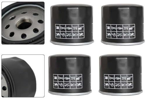 Lot de 4 filtres à huile de transmission compatibles avec Ariens 21545100 063-1050-00 109-3321 5101026X1, convient aux modèles de tondeuse à gazon Bad Boy Exmark Ferris, pièce de rechange durable
