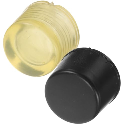 AMUSLESUR Gummihammer Ersatzspitzen aus Robustem Gummi 2 Stück Schlagköpfe für Präzise Modellbau und Feinarbeiten