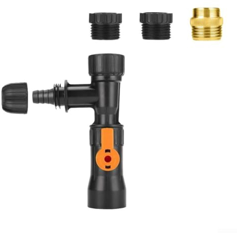 Wasserwechsler für Aquarium-Wasserhahn, mit Kiessauger für Aquarium-Wartung, inkl. Anschluss, Schlauch und Dichtungsringe (GYHS-03)