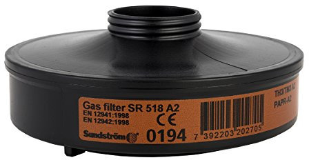Sundström Gasfilter SR 518 Klasse A2 Filter für Gase + Dämpfe in Atemschutz-Gebläsen