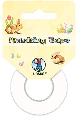 Ursus 58680099 - Masking Tape 2er Set, Schöne Ostertage, Klebeband aus Papier, Set ca. 15 mm x 10 m und ca. 30 mm x 10 m, Lösungsmittel und säurefrei, ideal zum Verzieren von Karten und Geschenken
